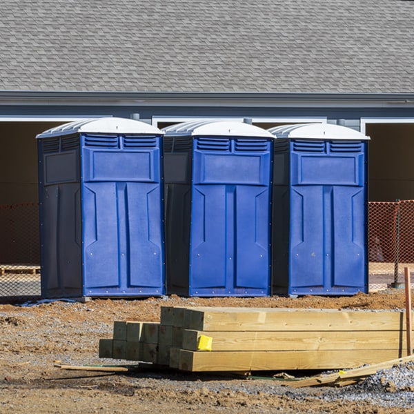 is there a specific order in which to place multiple portable restrooms in Corapeake North Carolina